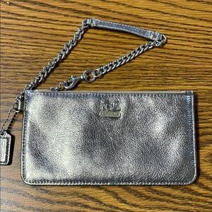 Coach Metallic Wristlet/Card Holder